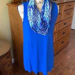 Apt 9 tunic with detached scarf